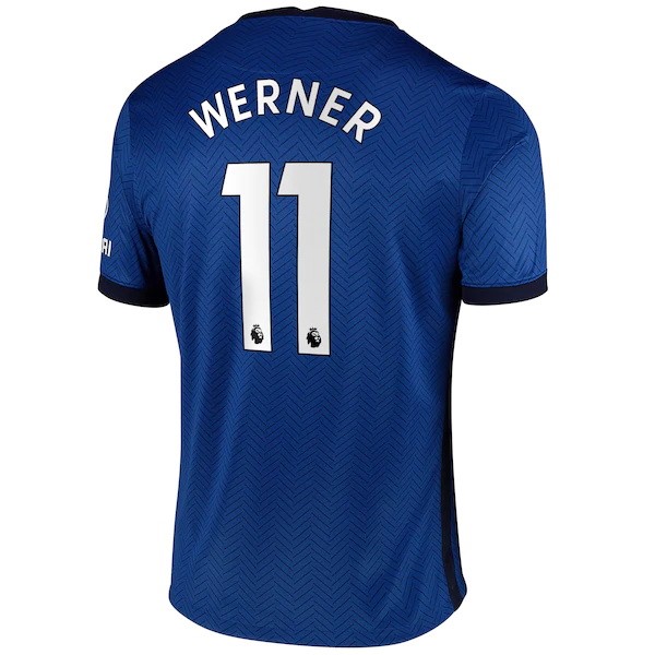Camiseta Chelsea NO.11 Werner 1ª 2020-2021 Azul
